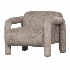 ARMCHAIR ROBUST MATT VELVET SAND 